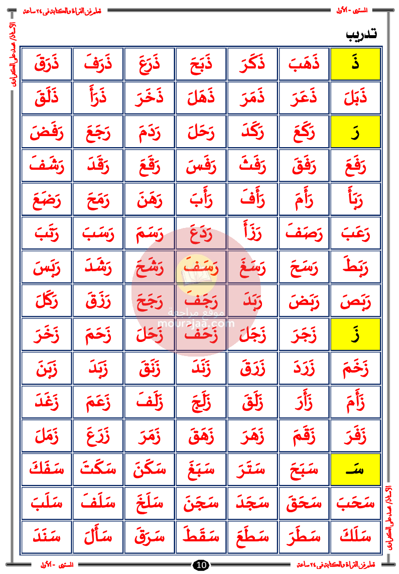 تعلم فن القراءة و الكتابة سنة تحضري و سنة أولى
