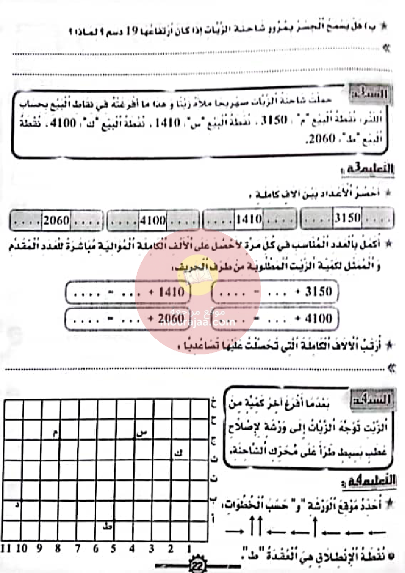 المنار في الرياضيات سنة ثالثة