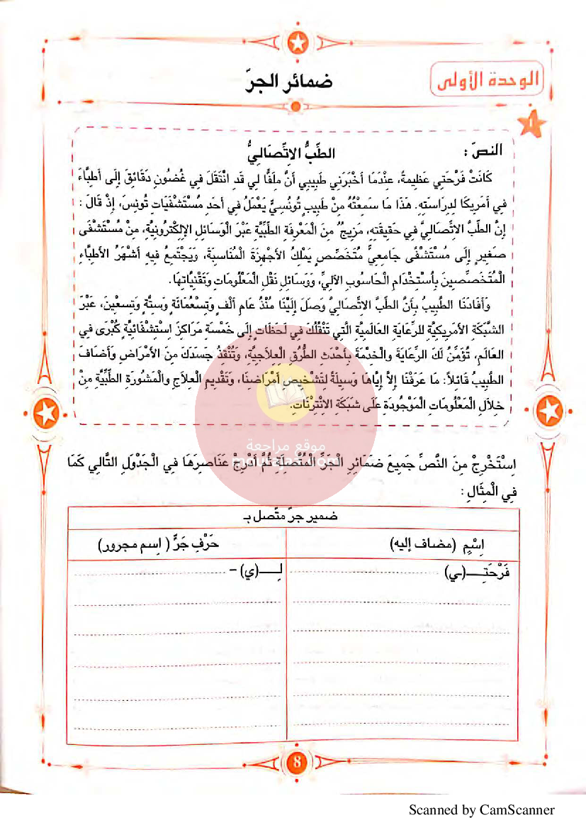 المفيد في اللغة العربية سنة السادسة