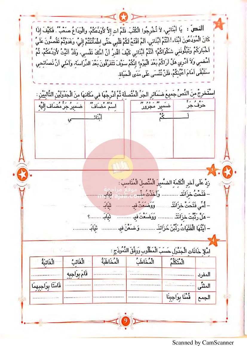 المفيد في اللغة العربية سنة السادسة