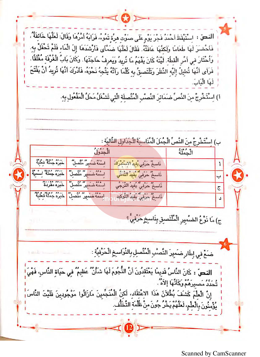 المفيد في اللغة العربية سنة السادسة