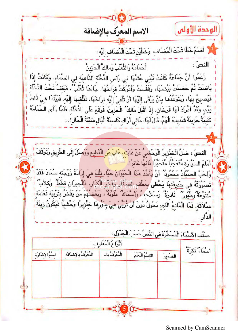 المفيد في اللغة العربية سنة السادسة