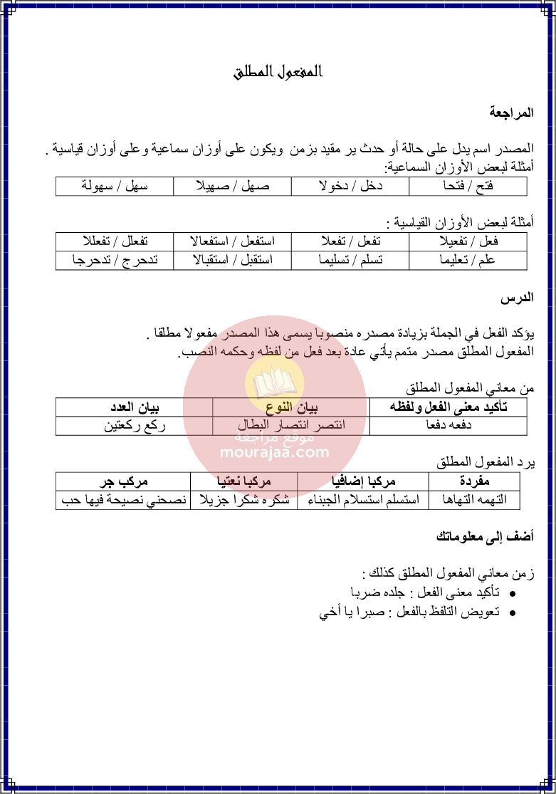 كراس قواعد اللغة سنة 6 الجزء 2