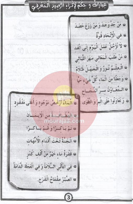 مشروعي في الانتاج- الكتابي سنة 6