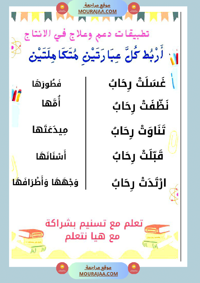 كتيب الانتاج الكتابي سنة اولى