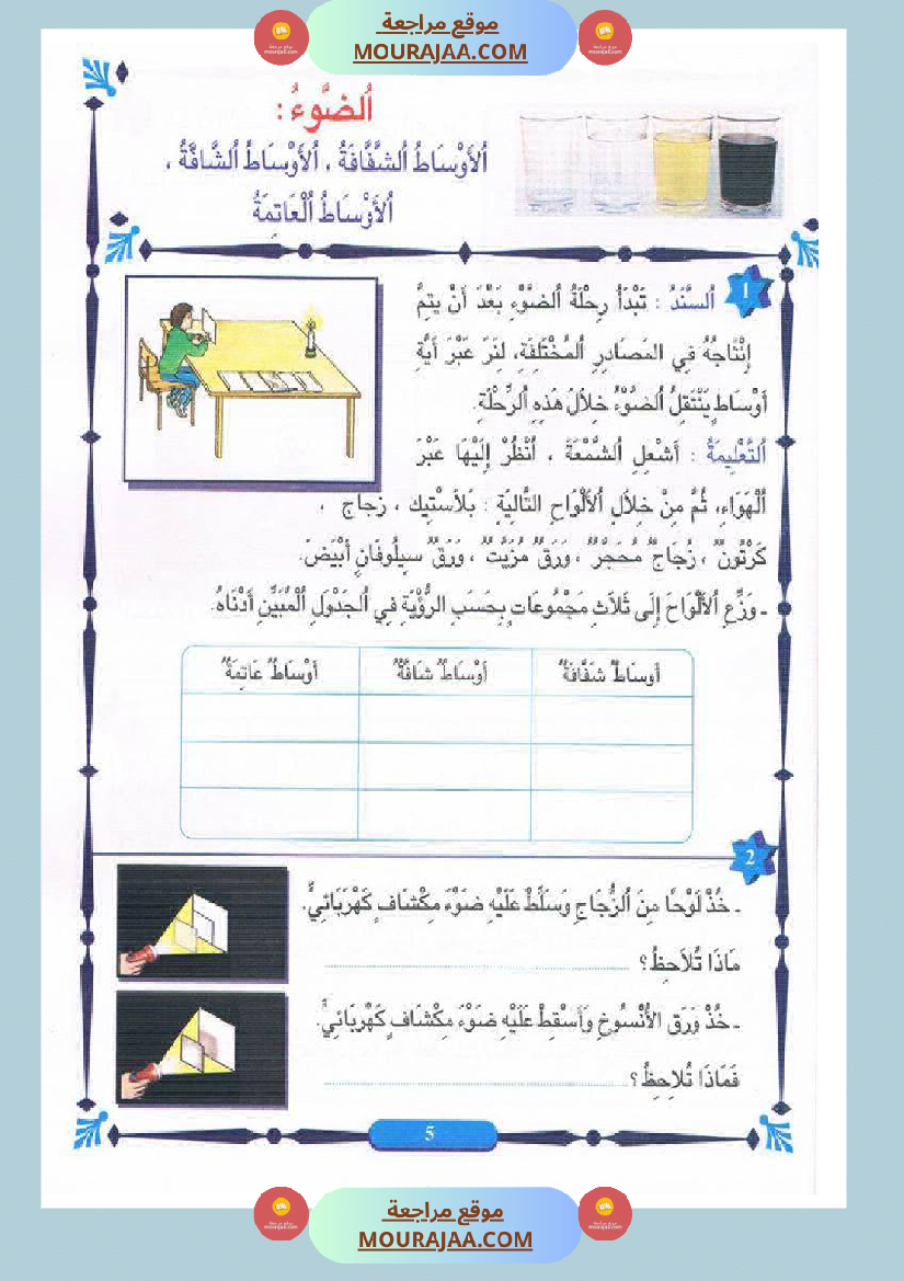 المنير في الايقاظ العلمي سنة الخامسة