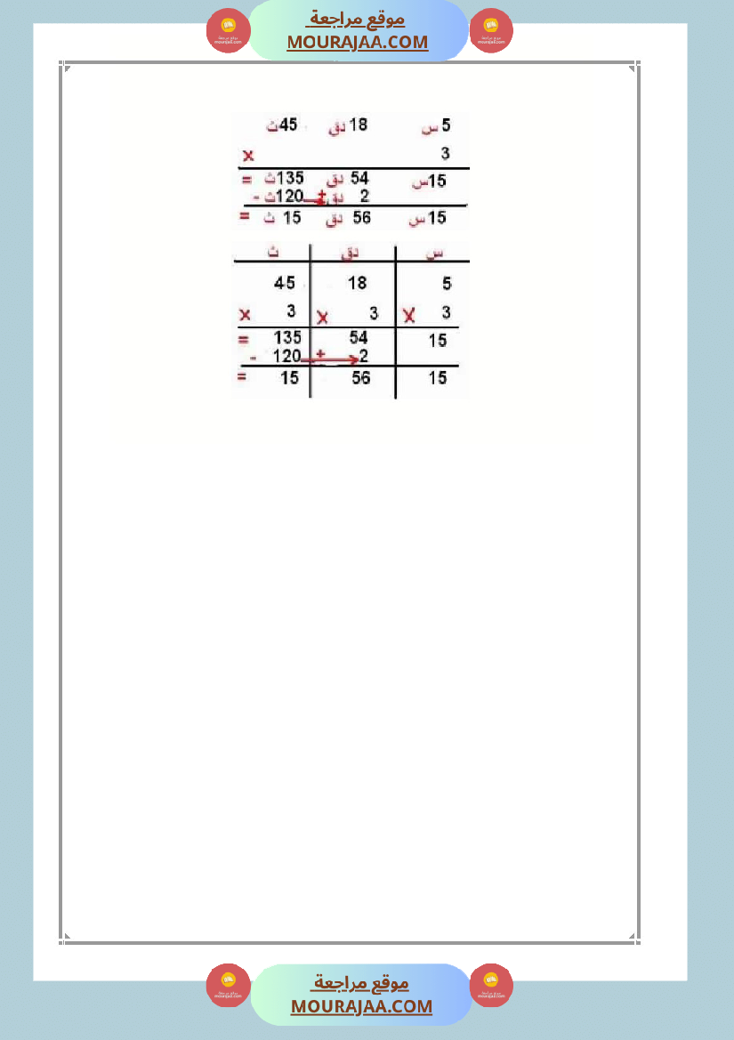 العماد في الرياضيات سنة السادسة