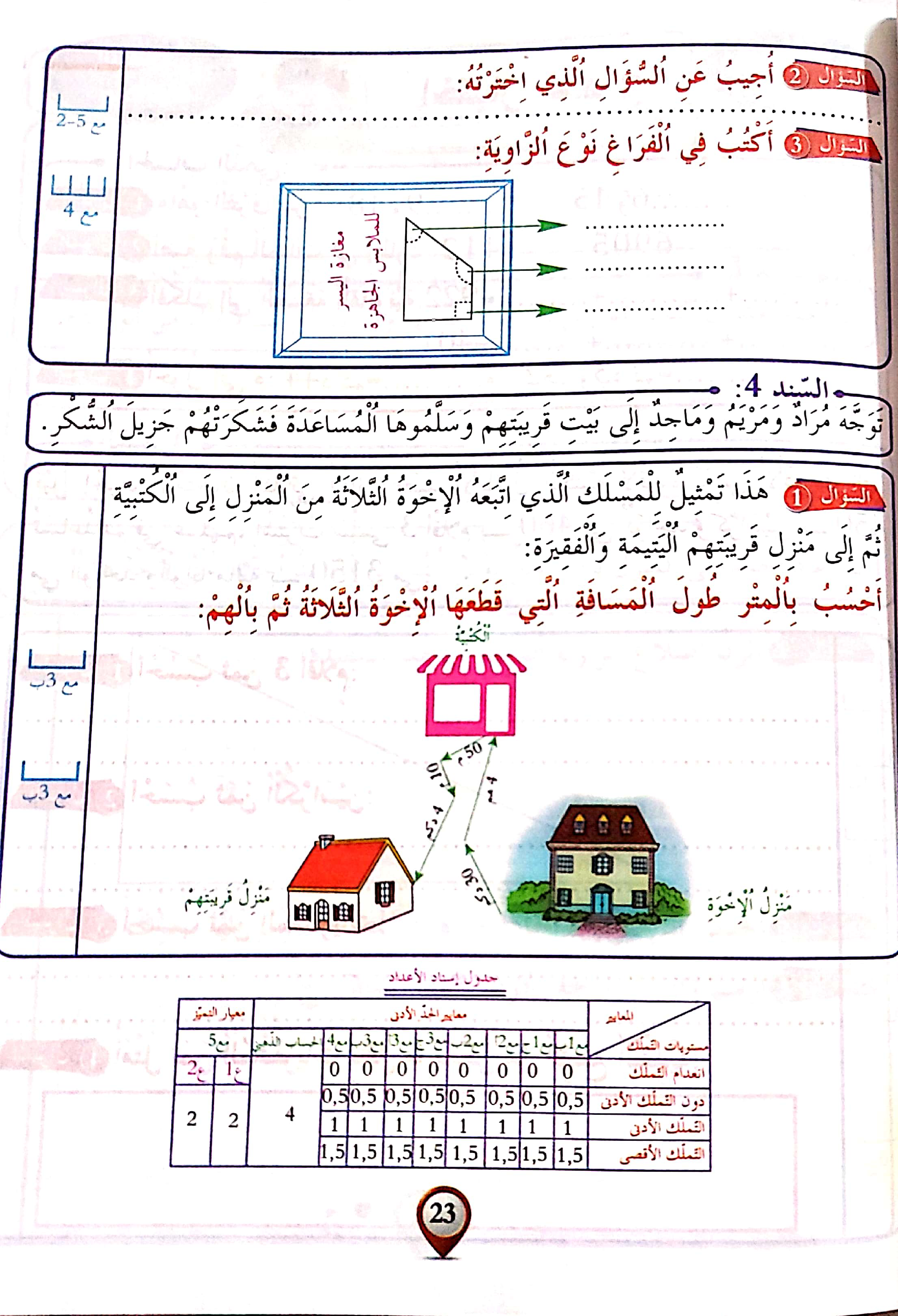 3.خطوة بخطوة في الامتحانات سنة ثالثة الثلاثي الثاني