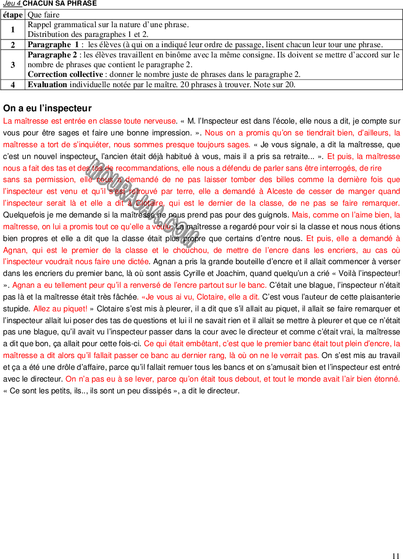 Jeux de lecture pour les 6èmes