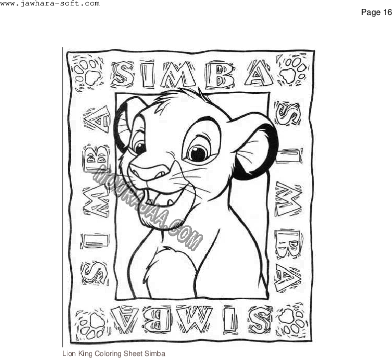 Lion King Coloring Pages