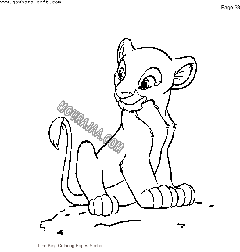 Lion King Coloring Pages