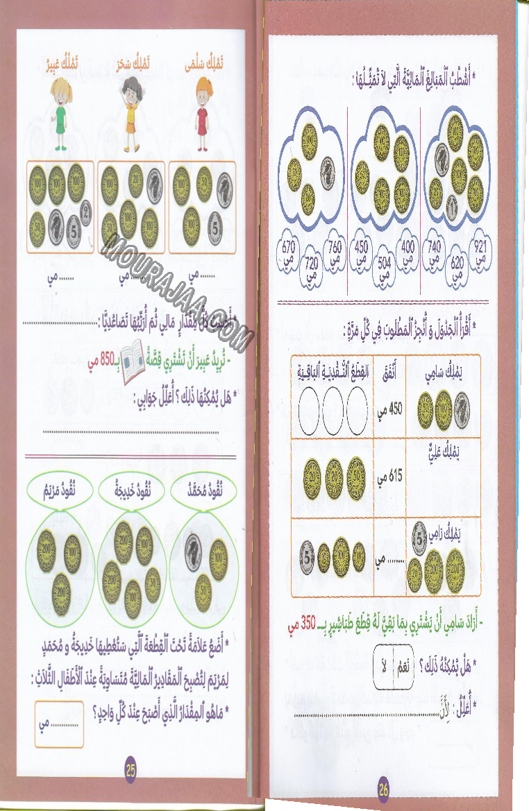 اكتشف و اتعلم القطع النقدية سنة2