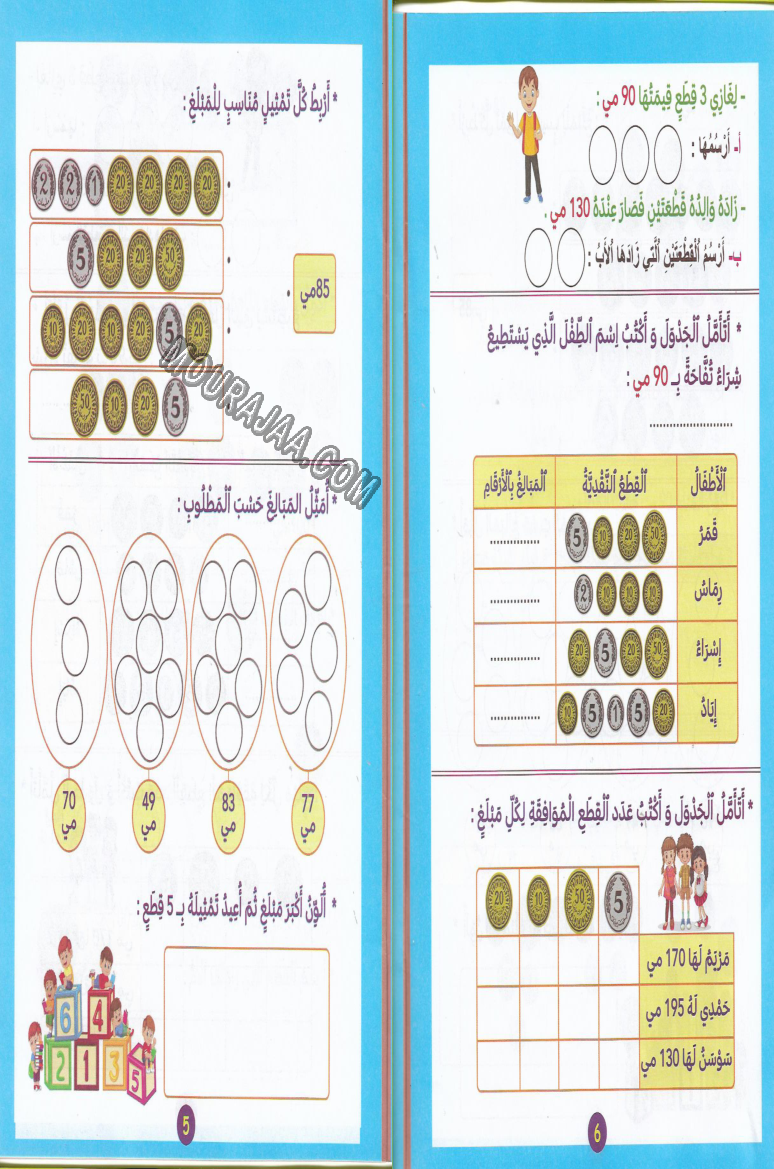 اكتشف و اتعلم القطع النقدية سنة2