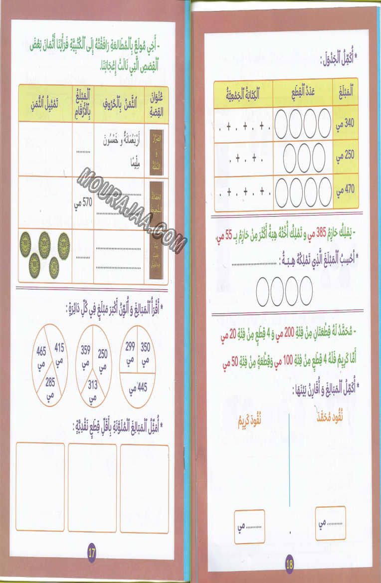 اكتشف و اتعلم القطع النقدية سنة2