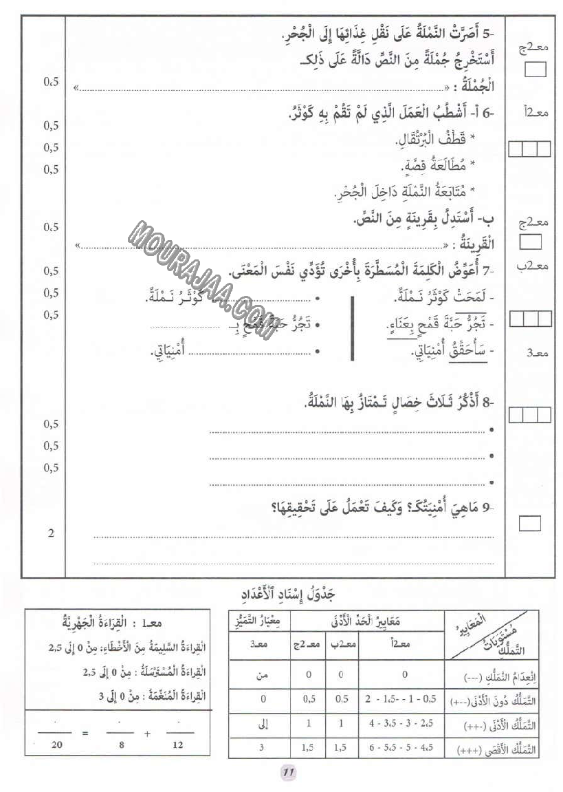جسر النجاح سنة ثانية الثلاثي الثاني