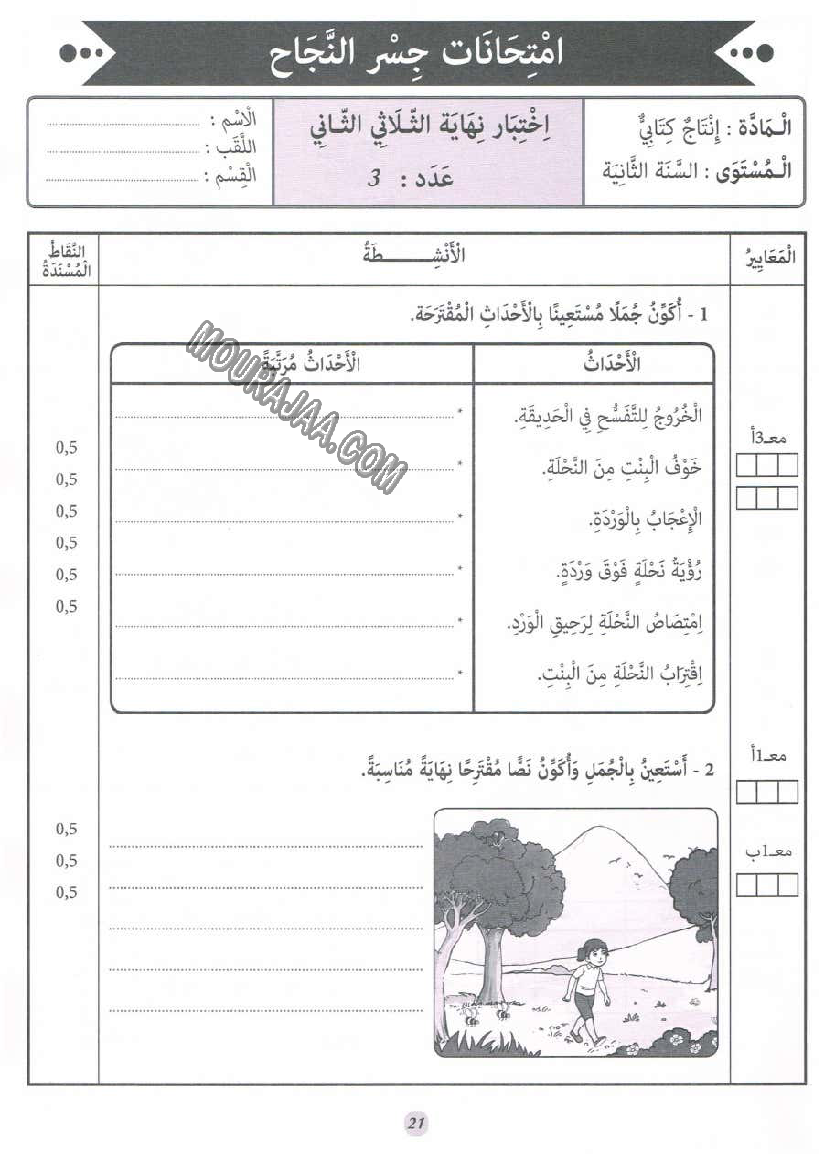 جسر النجاح سنة ثانية الثلاثي الثاني