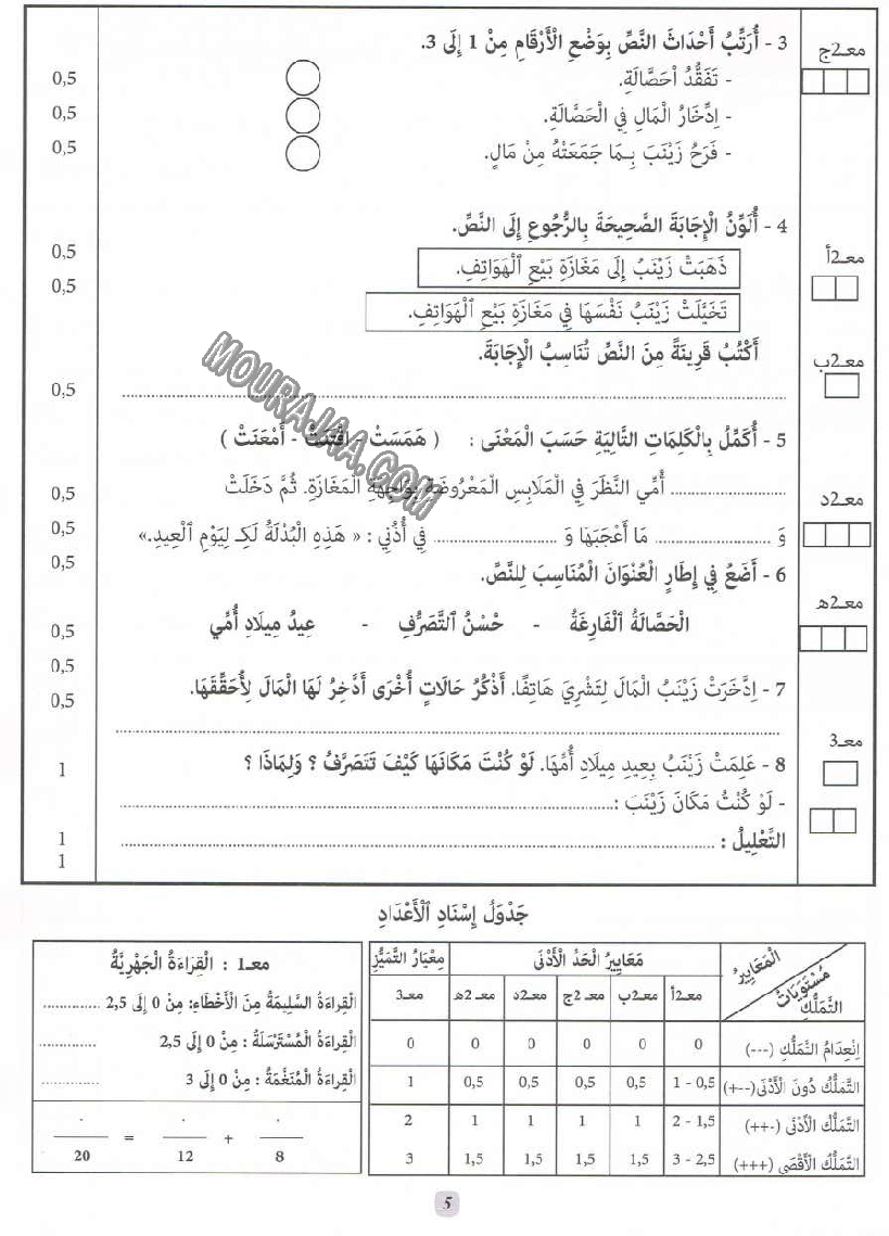 جسر النجاح سنة ثانية الثلاثي الثاني