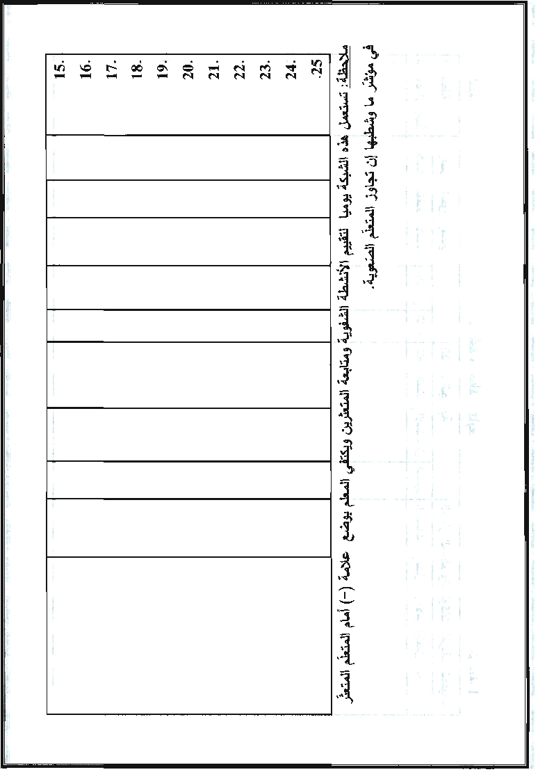 مذكرات كافة الوحدات عربية سنة ثالثة