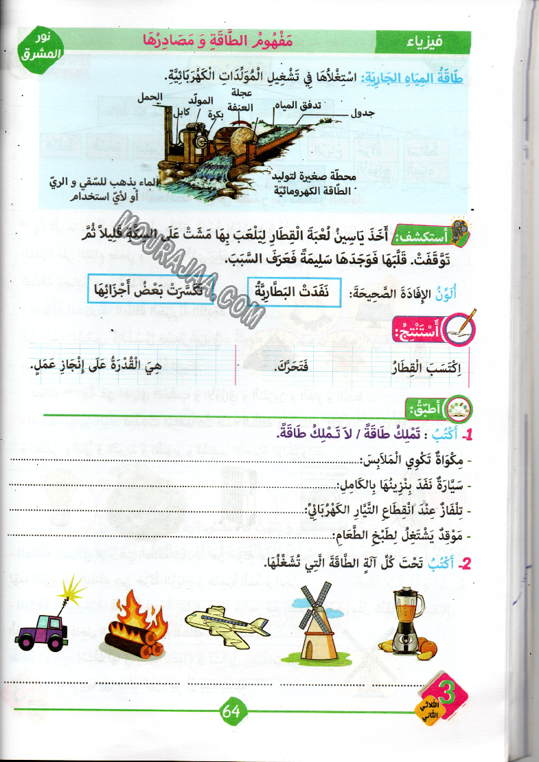 نور المشرق سنة ثالثة الثلاثي الثاني