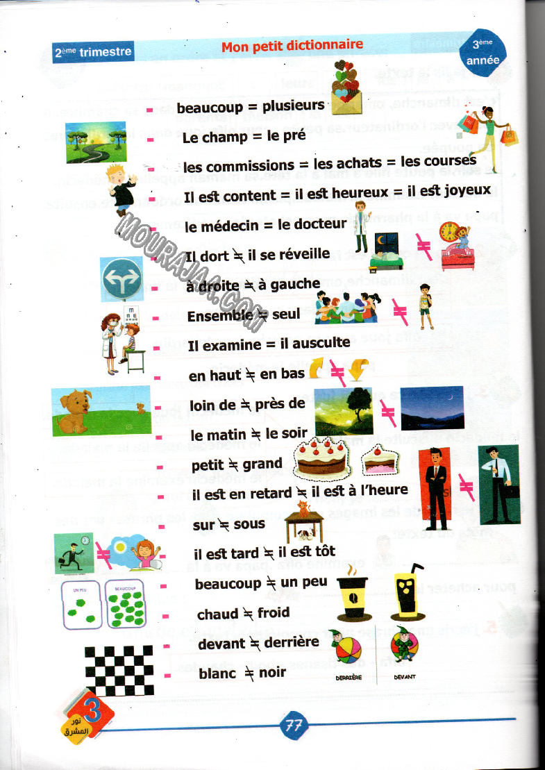 نور المشرق سنة ثالثة الثلاثي الثاني