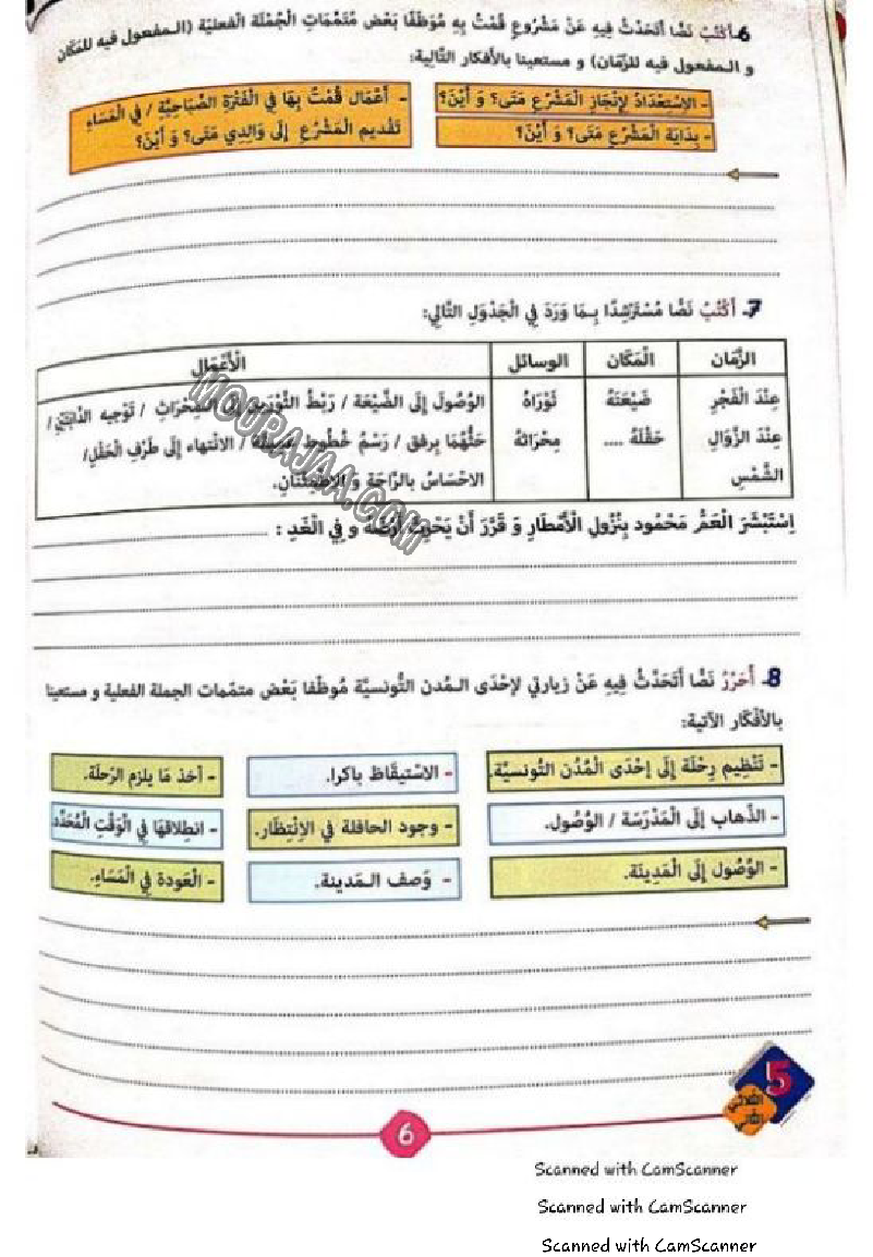 نور المشرق سنة خامسة الثلاثي الثاني