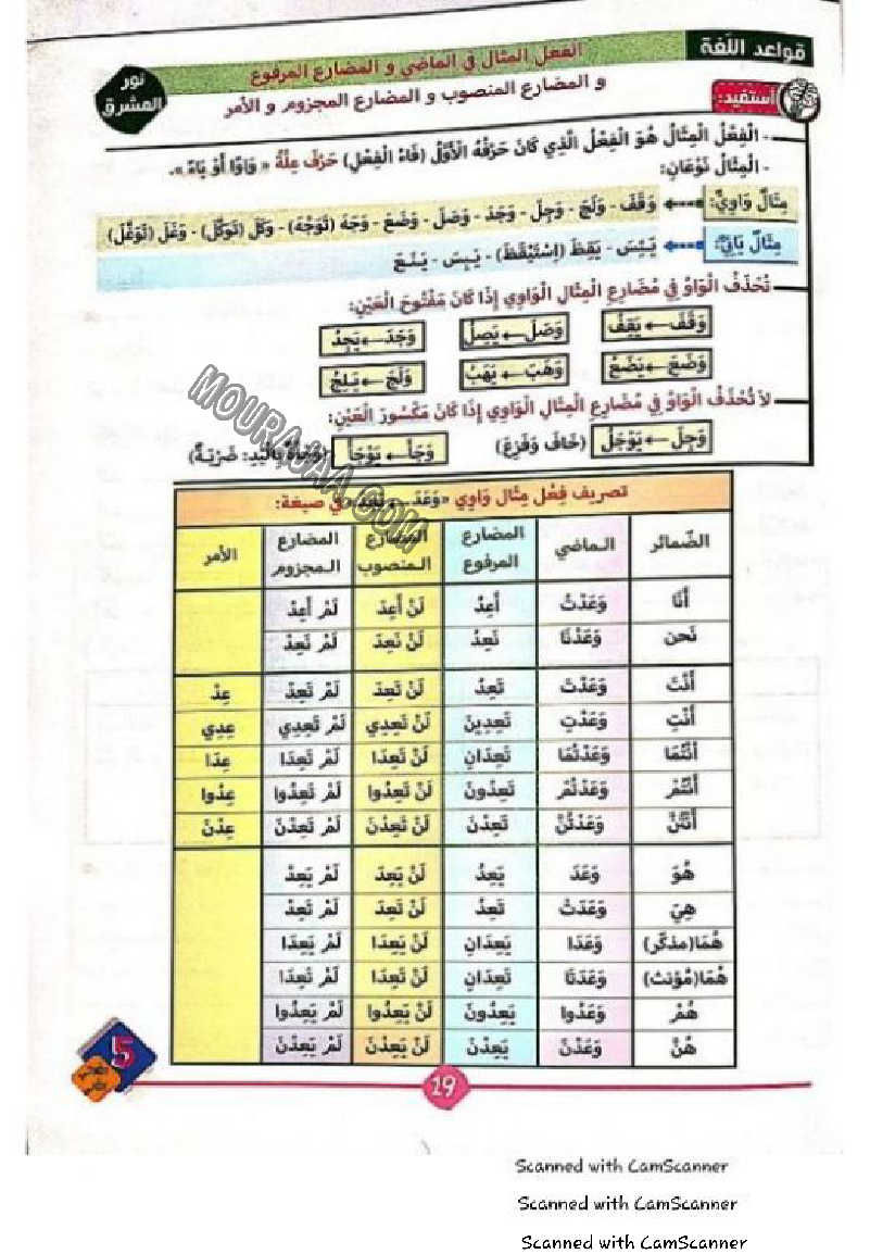نور المشرق سنة خامسة الثلاثي الثاني