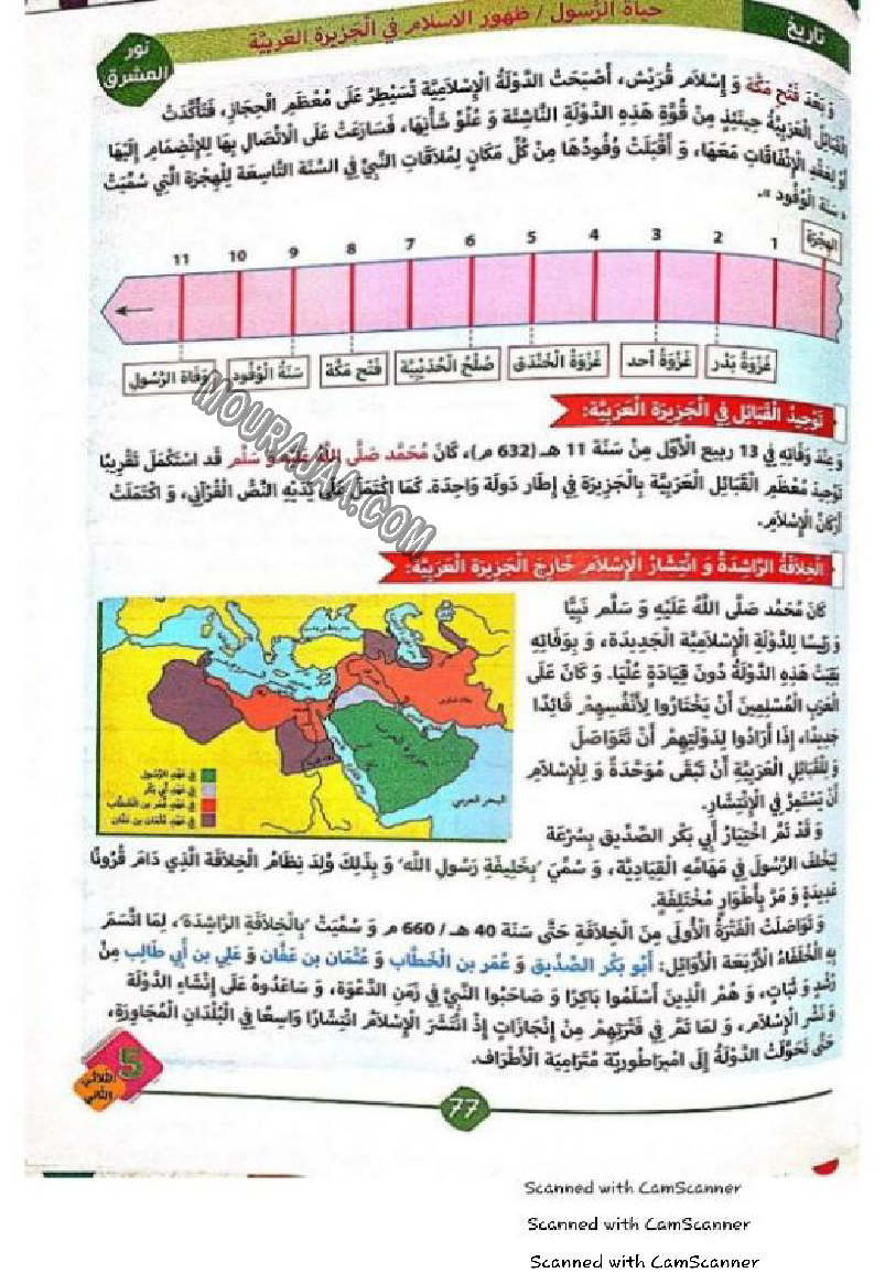 نور المشرق سنة خامسة الثلاثي الثاني
