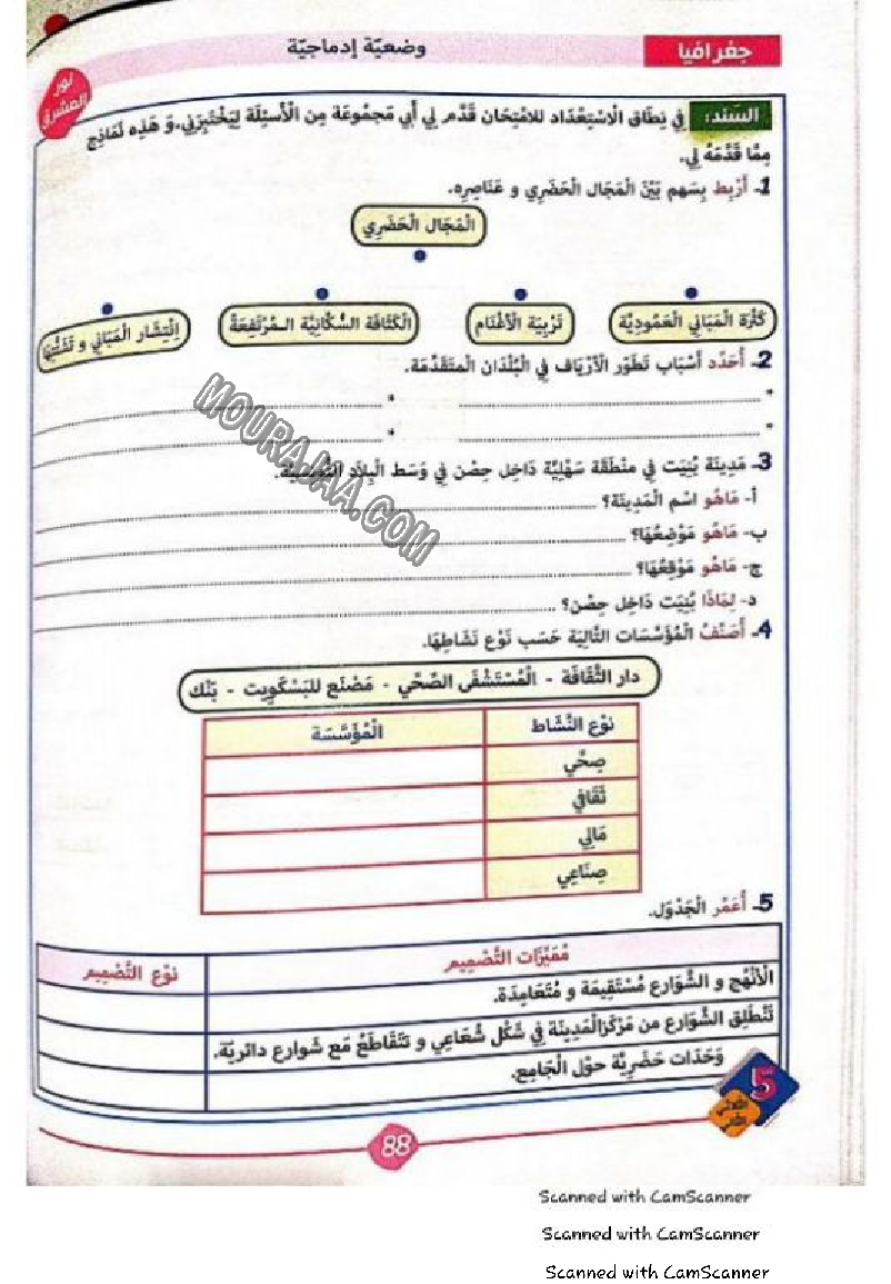 نور المشرق سنة خامسة الثلاثي الثاني