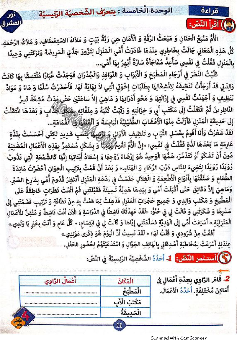 نور المشرق سنة رابعة الثلاثي الثاني