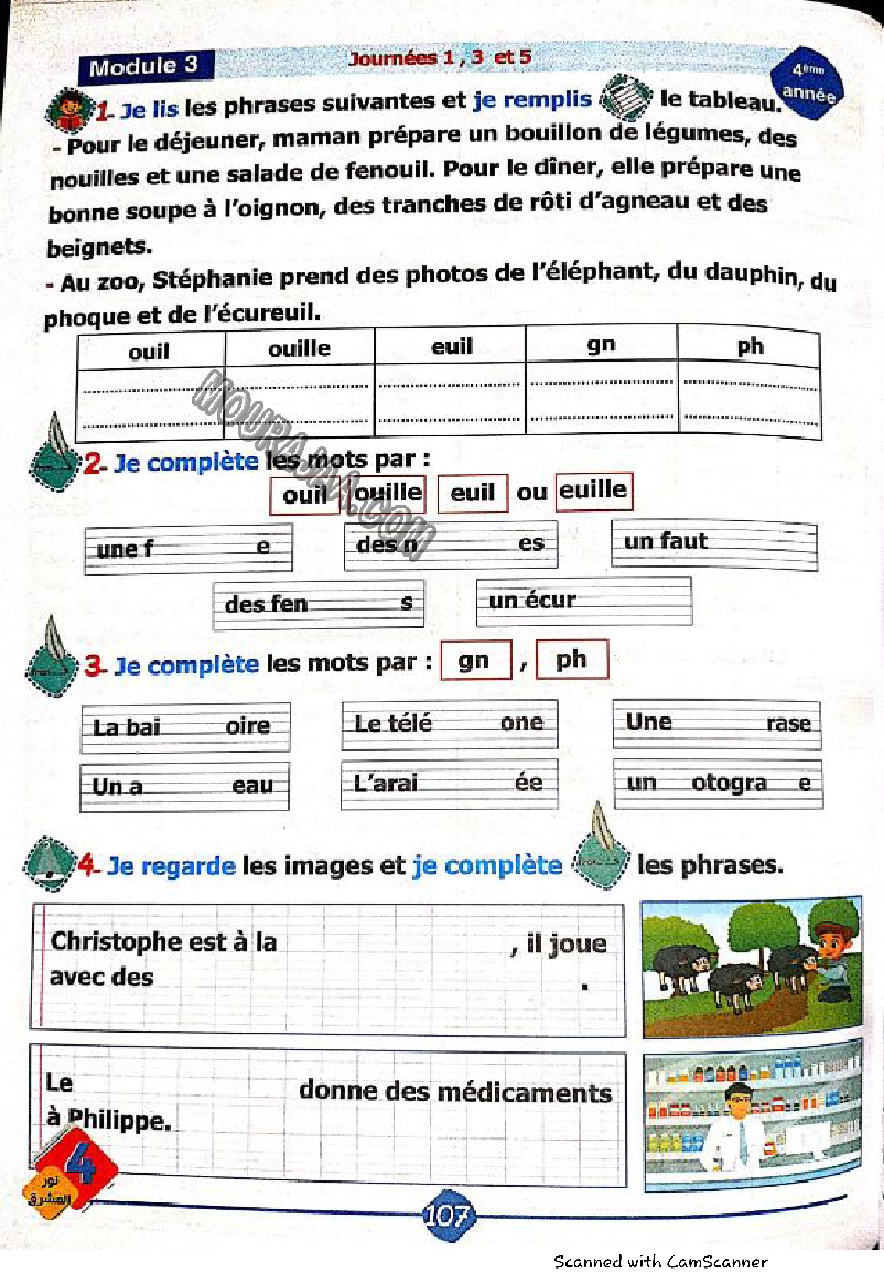 نور المشرق سنة رابعة الثلاثي الثاني