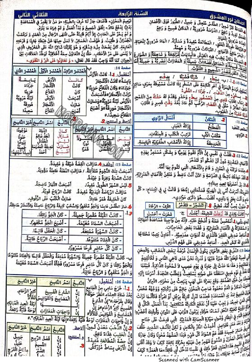نور المشرق سنة رابعة الثلاثي الثاني