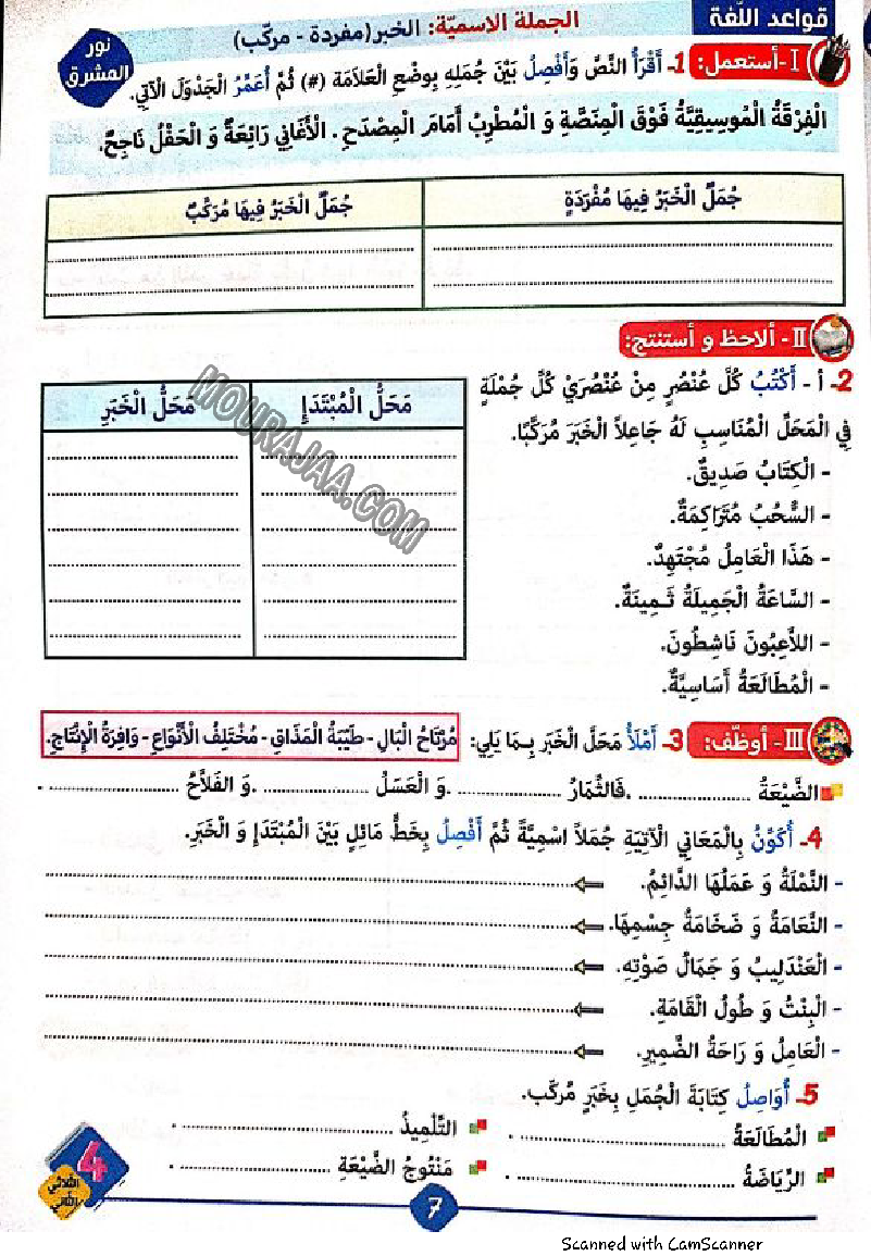 نور المشرق سنة رابعة الثلاثي الثاني