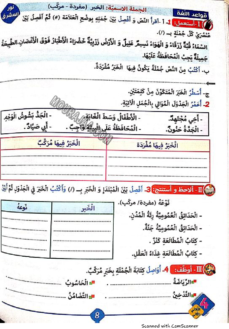 نور المشرق سنة رابعة الثلاثي الثاني