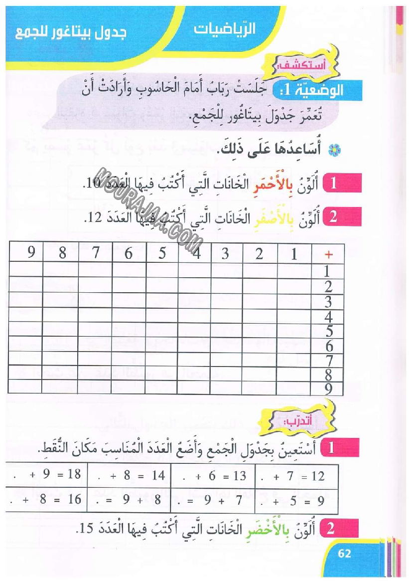 نور المعارف سنة اولى الثلاثي 2