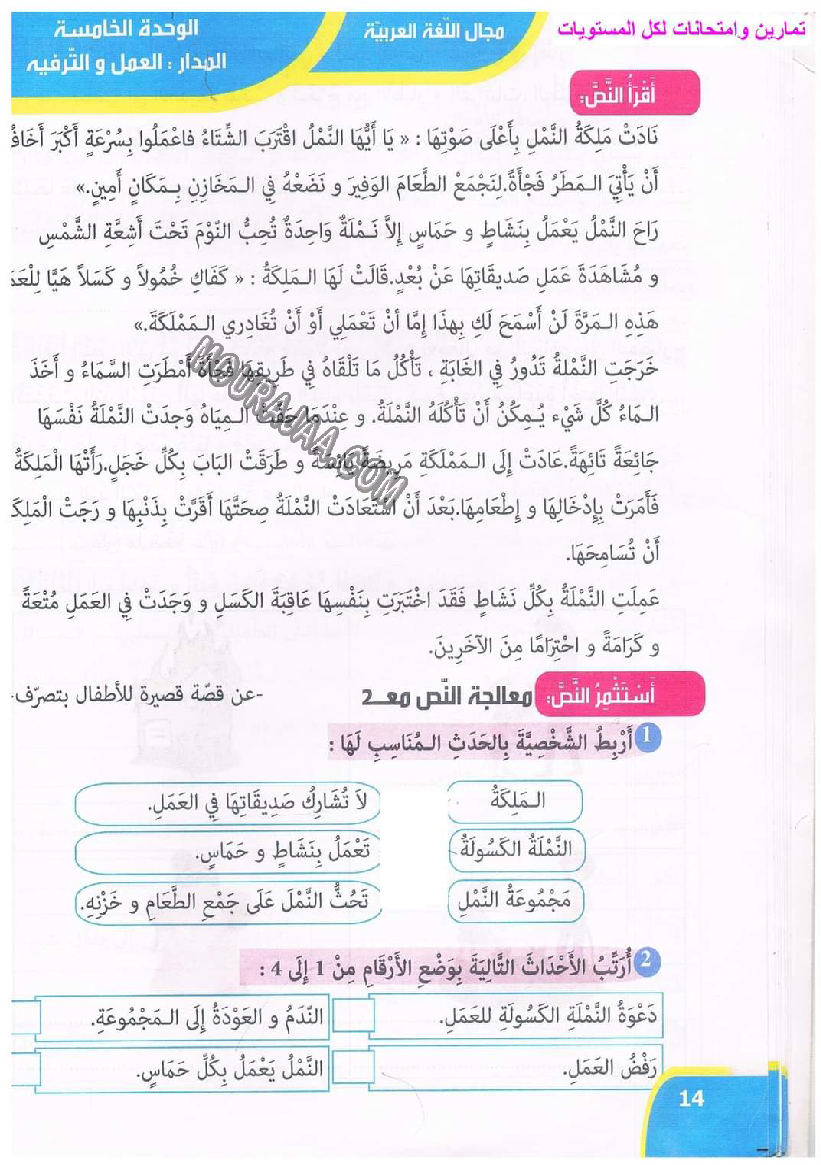 نور المعارف سنة ثالثة ثلاثي ثاني