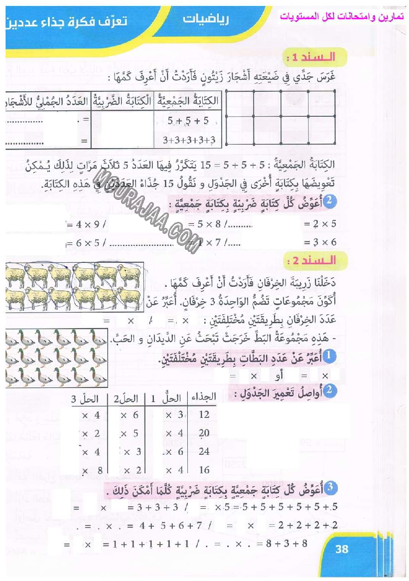 نور المعارف سنة ثالثة ثلاثي ثاني
