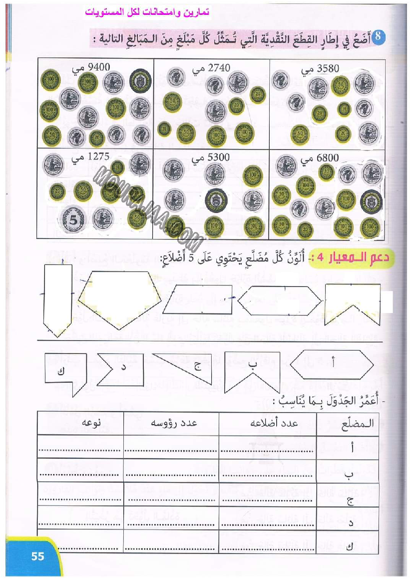 نور المعارف سنة ثالثة ثلاثي ثاني