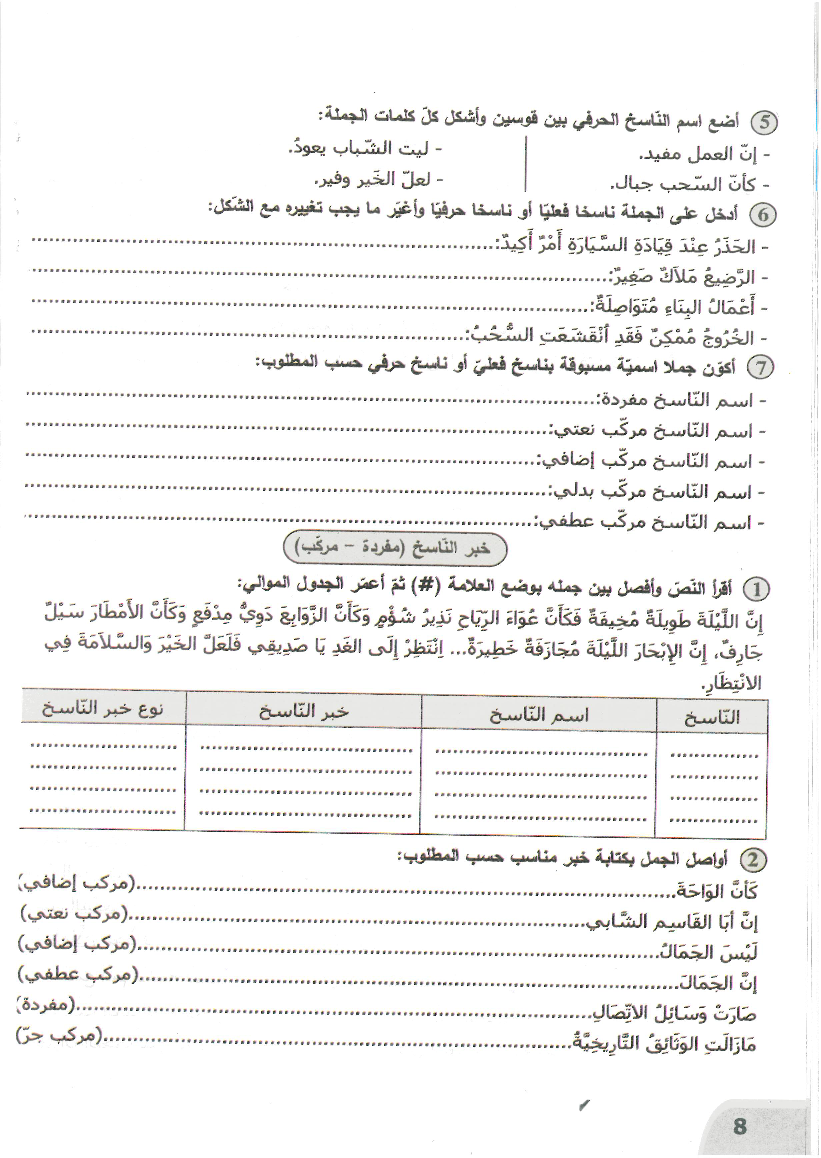 نور المعارف سنة خامسة الثلاثي الثالث
