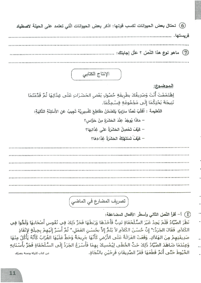 نور المعارف سنة خامسة الثلاثي الثالث